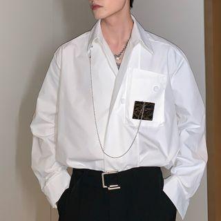 Alloy Brooch Shirt