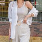 Camisole / Wide Leg Pants / Light Jacket / Set