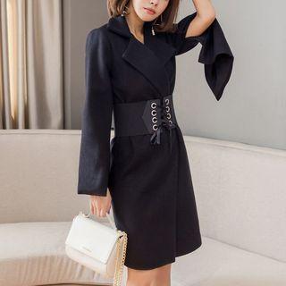 Cummerbund Tweed Coatdress