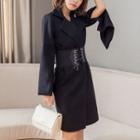 Cummerbund Tweed Coatdress