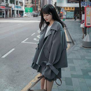 Set: Trench Coat + Pleated Skirt
