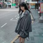 Set: Trench Coat + Pleated Skirt