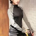 Half Zip Long Sleeve Sports Top