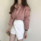 Long-sleeve Shirt / Mini Skirt