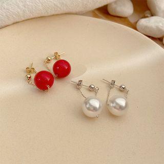 Bead / Faux Pearl Dangle Earring