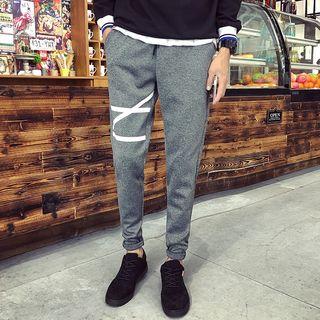 Contrast Print Jogger Pants