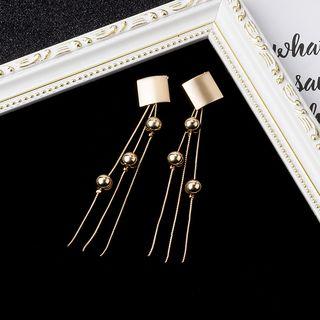 Metal Fringed Earring 1 Pair - As Shown In Figure - One Size