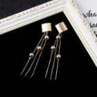 Metal Fringed Earring 1 Pair - As Shown In Figure - One Size