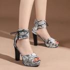 Platform Ankle-strap Chunky-heel Sandals