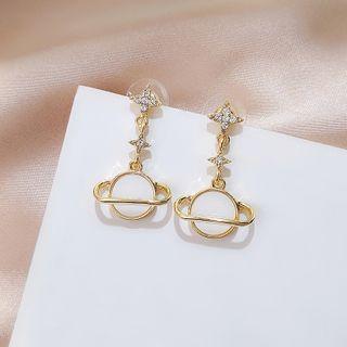 Planet Dangle Earring 1 Pair - E2119 - Planet - One Size