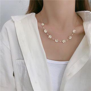 Flower Alloy Necklace