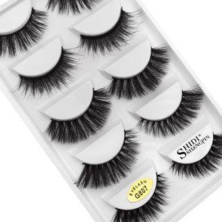 False Eyelashes G807 - Black - One Size