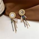 Faux Crystal Chain Fringed Earring