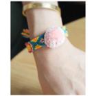 Pompom Braided Bracelet