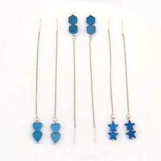Heart / Hexagon / Star Dangle Earring