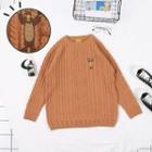 Embroidered Cable-knit Sweater