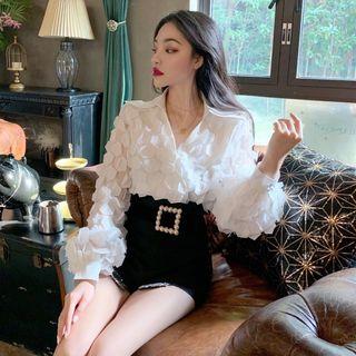 Polo Long-sleeve Shirt + High-waist Shorts