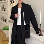 Stand-collar Cutout Front Jacket