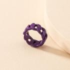 Chain Alloy Ring Purple - One Size