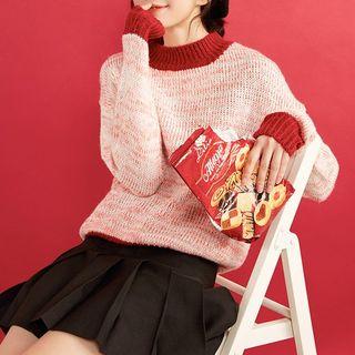 Mock-neck Sweater As Shown In Figure - One Size