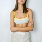 Contrast Trim Mesh Cropped Camisole Top