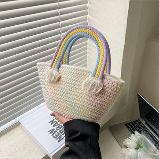 Contrast Stitching Handbag