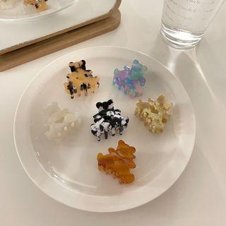 Bear Acetate Hair Clamp