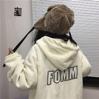 Couple Matching Drawstring Letter Print Hoodie