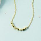 Bead Necklace 1 Pc - Gold - One Size
