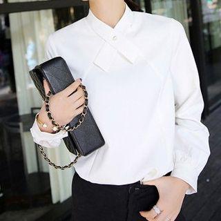 Cross Collar Blouse