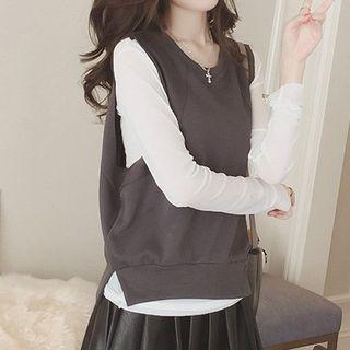 Set: Long-sleeve T-shirt + Vest