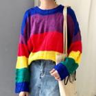 Color Block Sweater Multicolor - One Size