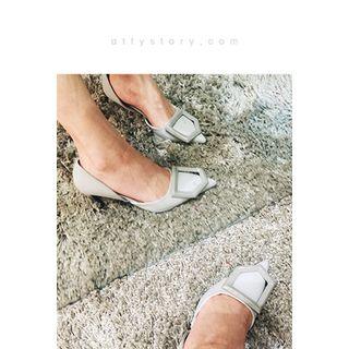 Pointy-toe Buckled Stilettos