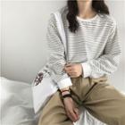 Striped Round-neck Long-sleeve T-shirt
