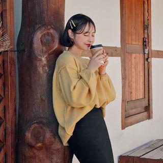 Balloon-sleeve Loose-fit Sweater