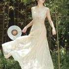 Floral Embroidered A-line Midi Dress (various Designs)