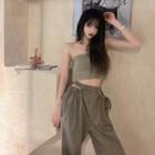 Cropped Camisole Top / Harem Pants