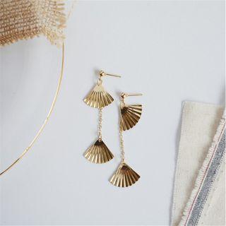 Fan Alloy Dangle Earring