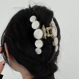 Disc Hair Clamp 2253a - Hair Clamp - Disc - White - One Size