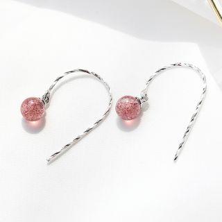 925 Sterling Silver Bead Hook Earring