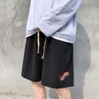 Rainbow Print Straight Leg Sweatshorts