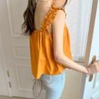 Frilled-strap Flared Top