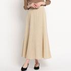 High-waist Dotted Skirt Khaki - M