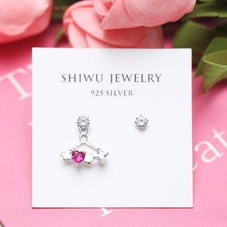 Non-matching Crystal Swing Earring