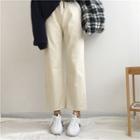 Fleece-lined Wide-leg Jeans