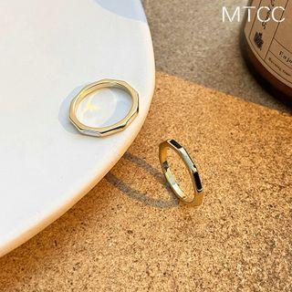 Geometric Glaze Alloy Ring