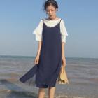 Spaghetti Strap Dress / Short-sleeve T-shirt