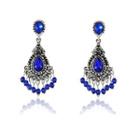 Gemstone Drop Earring 1 Pair - Blue - One Size