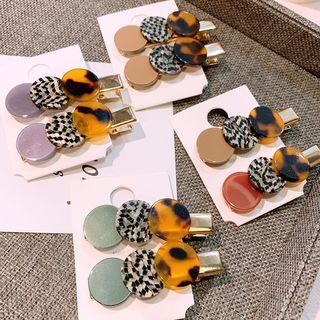 Set Of 2: Disc Hair Clip