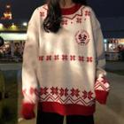 Santa Claus Embroidered Sweater